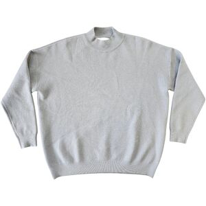 Scout Light Blue Mockneck Oversized Sweater